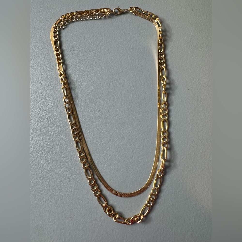 🛍️Any 5 items for $15 🛍️ Elegant Gold Chain Necklace Set